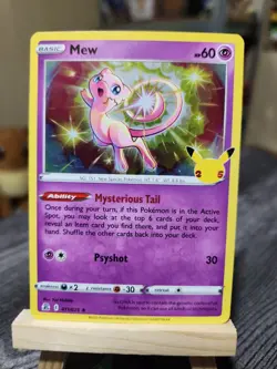Mew Holo Rare 25th Celebrations 011/025 Pokemon - Image 1