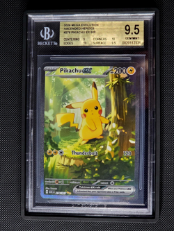 Pikachu ex Ascended Heroes 2026 SIR 276/217 Foil 200 HP BGS 9.5 - Image 1
