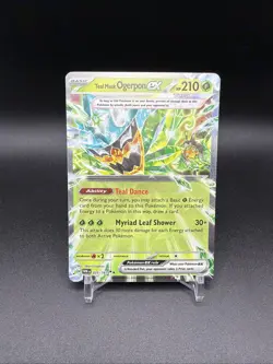 Teal Mask Ogerpon ex 012/131 Prismatic Evolutions Holo Pokemon Card MINT MT - Image 1