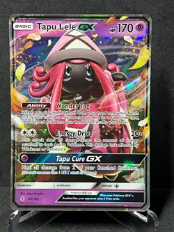 Tapu Lele GX 60/145 Holo Ultra Rare Guardians Rising Pokemon Near Mint - Image 1