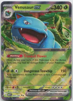Venusaur ex 003/165 Double Rare 151 Pokemon TCG NM - Image 1