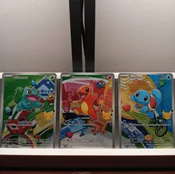 Pokemon TCG First Partner Illustration Collection Series 1 Kanto GEN 1 Starters - Image 1