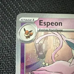 Pokemon Espeon 033/131 Sv Prismatic Evolutions Master Ball Pattern Promo Holo - Image 2
