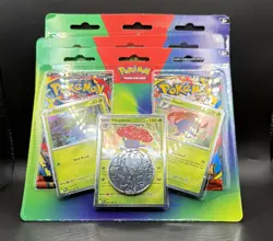 Lot of 3 Pokemon TCG 2 Pack Blister Mega Evolution & Phantasmal Flames Vileplume - Image 1