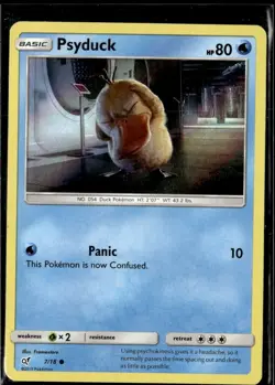 Pokemon Psyduck 7/18 Detective Pikachu Holo - Image 1