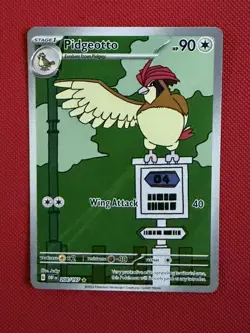 Pokemon Pidgeotto 208/197 Illustration Rare Obsidian Flames SV Full Art Holo - Image 1