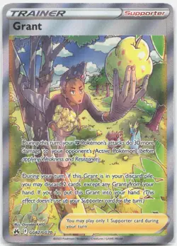 Grant GG62/GG70 Ultra Rare Crown Zenith Galarian Gallery Pokemon Holo Near Mint - Image 1