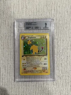Ampharos Holo 2001 Pokemon Neo Revelation 1st Edition 1/64 English BGS 9 - Image 1