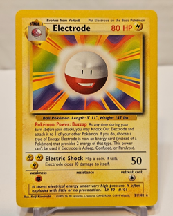 Electrode 21/102 Rare Unlimited Base Set Pokemon 1844 - Image 1