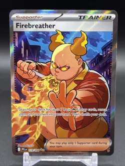 Pokemon Phantasmal Flames Firebreather 119/094 Full Art Trainer Ultra Rare NM - Image 1