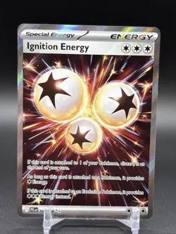 Pokemon Ignition Energy 124/094 Phantasmal Flames Full Art Holo Rare NM - Image 1
