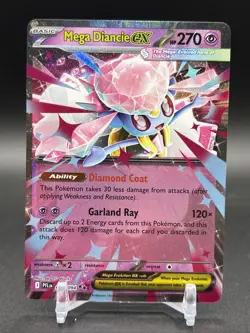 Pokemon Mega Diancie Ex 041/094 Me02: Phantasmal Flames Holo - Image 1