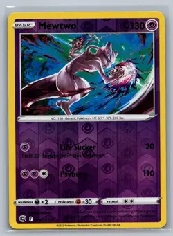 Mewtwo 056/172 Rare Brilliant Stars Pokemon Reverse Holo Near Mint - Image 1