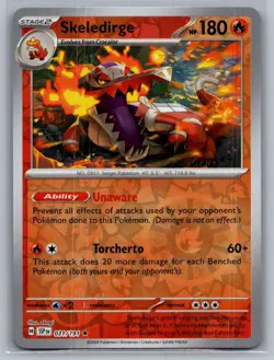 Skeledirge 031/191 Rare Surging Sparks Pokemon Reverse Holo Near Mint - Image 1