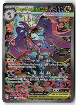 MEGA DRAGALGE EX 118/086 HOLO CHAOS RISING POKEMON HOLO NM - Image 1