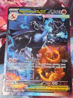Mega Charizard X ex Special Illustration Rare #125/094 Phantasmal Flames Pokemon - Image 1