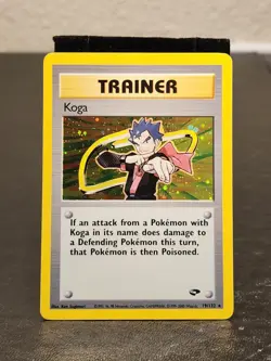 Wizards of the Coast Pokemon TCG Koga 19/132 Gym Challenge Holo Rare Unlimited - Image 1