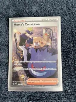 Morty's Conviction Pokemon TCG Temporal Forces 211/162 Holo Card SIR - Image 2