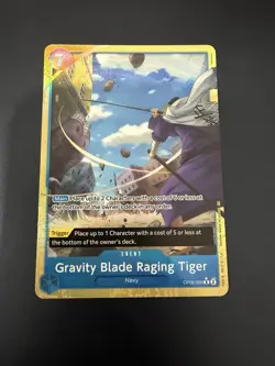 Gravity Blade Raging Tiger (Alt. Art) OP06-058 - Premium Booster The Best Vol. 2 - Image 1