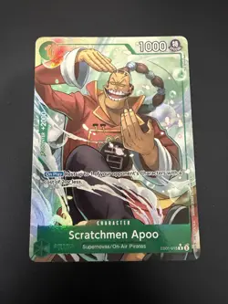 One Piece TCG Scratchmen Apoo EB01-015 PRB02 Alt Art - Image 1