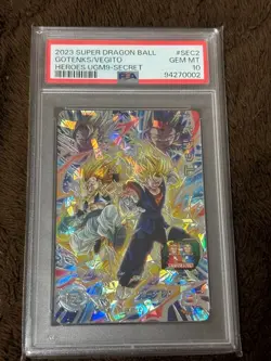 PSA10 Vegito UGM9-SEC2 Dragon Ball Heroes Card Japanese - Image 1