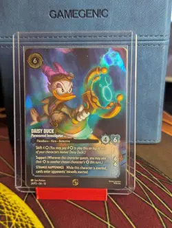 Daisy Duck Paranormal Investigator 24/P3 Set Champ Foil Promo Top 8 NM Lorcana - Image 1