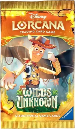 x 3 PACKS ✅Disney Lorcana TCG Wilds Unknown Booster Pack 12 Cards Factory Sealed - Image 1