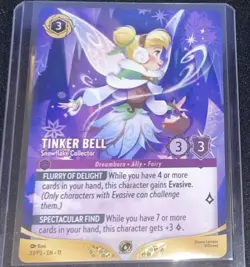 Tinker Bell Snowflake Championship Promo Disney Lorcana - Image 1