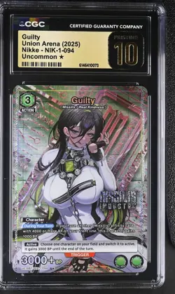 Union Arena GRADED Guilty 094 Nikke U One Star PRISTINE 10 CGC ENGLISH - Image 1