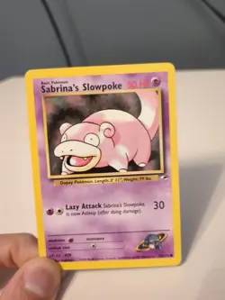 Sabrina's Slowpoke - 95/132 - Gym Heroes Set - Unlimited - Common Pokemon Card - Image 1