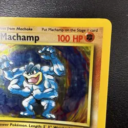 FREE SHIPPING Machamp 8/102 1st Edition Holo Rare Base Set Pokemon Card MP - Image 3