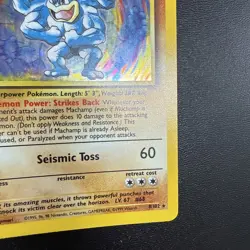 FREE SHIPPING Machamp 8/102 1st Edition Holo Rare Base Set Pokemon Card MP - Image 4