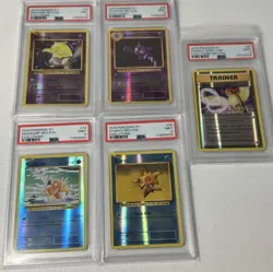 PSA 9 2016 Pokemon XY Evolutions 5 Card Lot Reverse Holo - Magikarp - Haunter - Image 1
