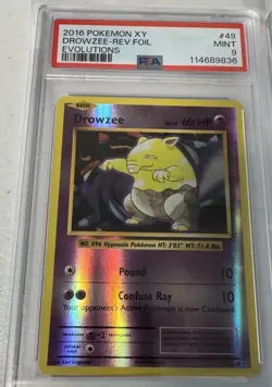PSA 9 2016 Pokemon XY Evolutions 5 Card Lot Reverse Holo - Magikarp - Haunter - Image 2