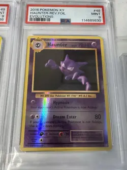 PSA 9 2016 Pokemon XY Evolutions 5 Card Lot Reverse Holo - Magikarp - Haunter - Image 3