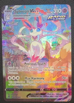 Sylveon VMAX Evolving Skies 212/203 💞💞 CUST0M Fan Art Card 💞💞 - Image 1