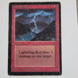 Mtg Magic The Gathering Lightning Bolt Beta Edition - Image 1