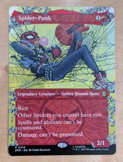 MTG - Spider-Punk (0210) (Borderless) - SPM (NM+) - Image 1