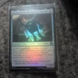 Living Brain, Mechanical Marvel foil - 167 - NM - Marvel's Spider-Man - MTG - Image 1