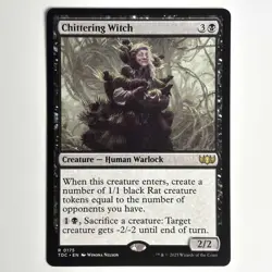 CHITTERING WITCH MTG TDC - CARTE MAGIC THE GATHERING EN NEUF - Image 1