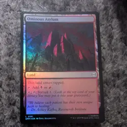 NM Foil Ominous Asylum, MTG, Marvel's Spider-Man, Magic the Gathering, 181 - Image 1