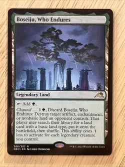 1x Boseiju, Who Endures MTG Kamigawa: Neon Dynasty NM Magic Regular - Image 1