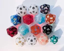 MTG Spindown Dice - D20 Dice - Magic The Gathering Bulk Spindown Lot of 15 FF - Image 1