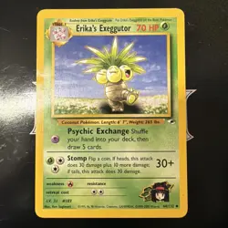 Pokemon TCG Erikas Exeggutor 44/132 Gym Heroes Unlimited - Image 1