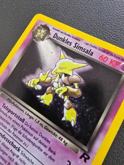 Pokemon Dunkles Simsala *German* Alakazam 1/82 Team Rocket Holo WOTC LP - Image 4