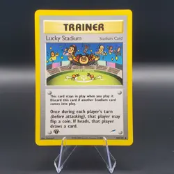Lucky Stadium 100/105 Pokemon Neo Destiny 1st Edition Regular NM - Image 1