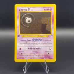Unown C Pokemon 2002 Neo DESTINY 1st Edition 57/105 LP - Image 1