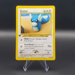 Dratini 63/105 Pokemon 1st Edition Neo Destiny LP Vintage 2002 - Image 1
