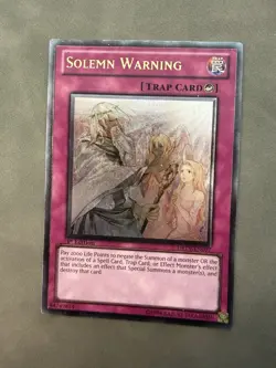 Yu-Gi-Oh! TCG Solemn Warning DREV-077 Ultimate 1st LP - Image 1
