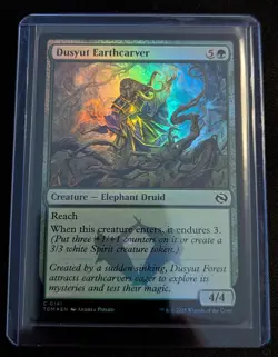 MTG x2 Dusyut Earthcarver 1 Regular & 1 FOIL - Tarkir Dragonstorm - Pack Fresh!! - Image 2